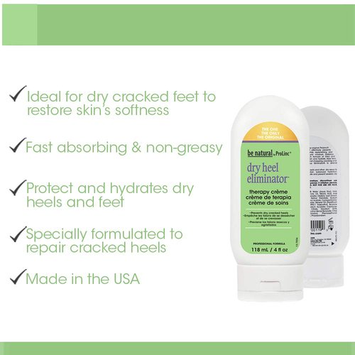 ProLinc Dry Heel Eliminator - Fast Absorbing Hydration for Dry Heels & Feet | 4 Fl. Oz, Made in the USA