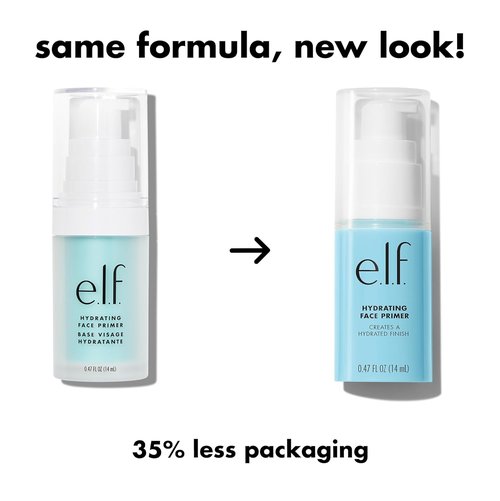 e.l.f. Hydrating Face Primer - Moisturizing Makeup Base for Smooth Pores & Fine Lines, Small Size