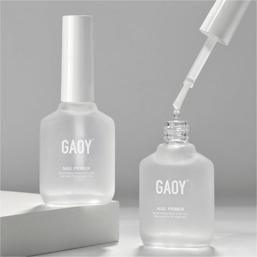 GAOY Nail Primer - 16ml Acid-Free Natural Prep Bond for Acrylic & Gel Polish - 2 Pcs Set