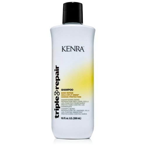 Kenra Triple Repair Shampoo - Strengthens & Repairs Weak Bonds | Split Ends & Damaged Hair | Sulfate-Free