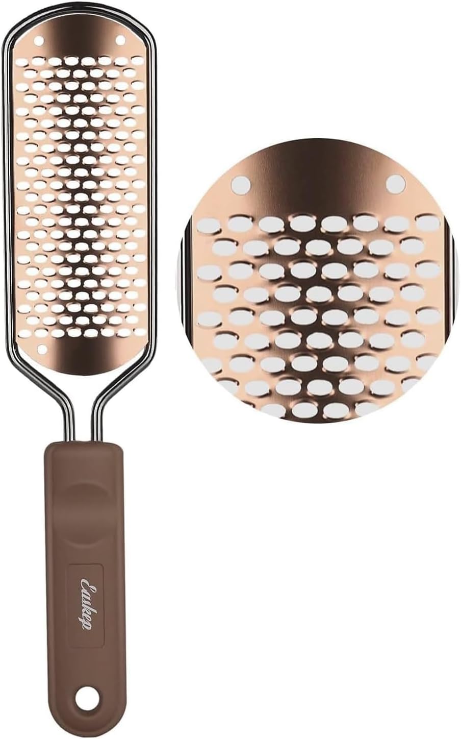Easkep Foot File - Professional Callus Remover & Scrubber for Dry/Wet Feet | Golden Finish