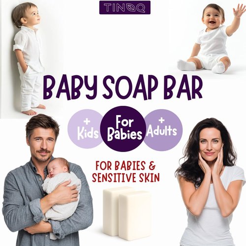 Regine Switzerland Baby Soap Bar - Natural Lavender Soap for Sensitive Skin | Vegan & Organic | 7 Bars