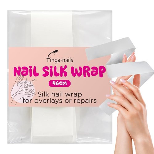 Silk Wrap for Nails 46cm Cracked Nail Repair Kit - Silk Wrap Fingernail Repair Patches for Splits, Cracks and Chips - Broken or Damaged Fingernail Bandages in Mesh Sheets for Natural or Gel Manicures