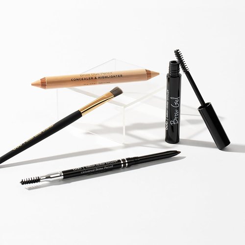 Billion Dollar Brows Best Sellers Kit - Universal Brow Pencil, Duo Pencil, Gel & Smudge Brush for Defined Brows