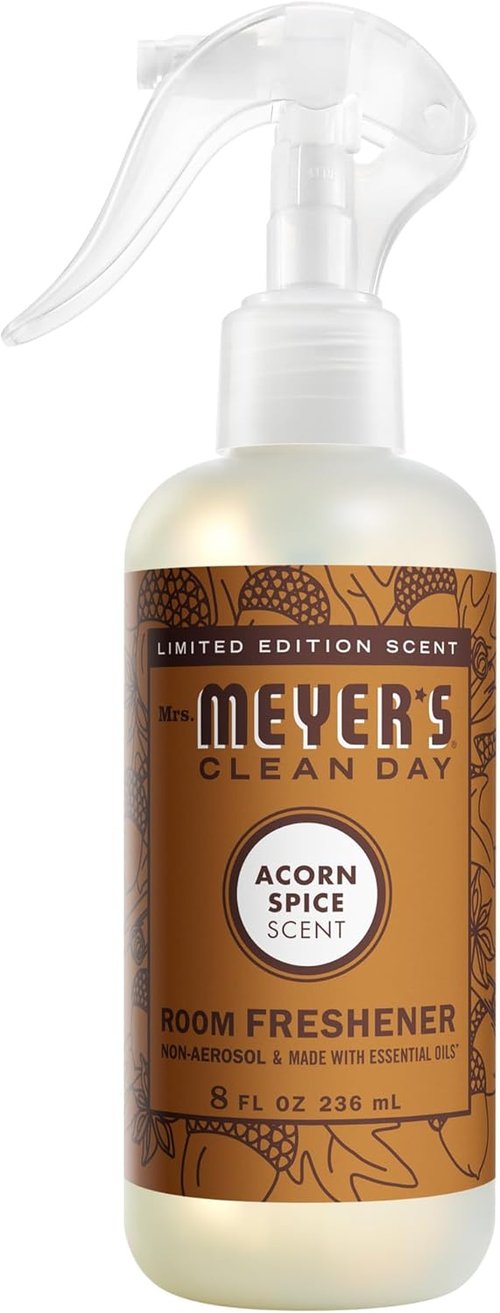 Mrs. Meyer's Clean Day Room Spray - Acorn Spice Scent | 8 Fl Oz Bottle for Fresh Home Fragrance