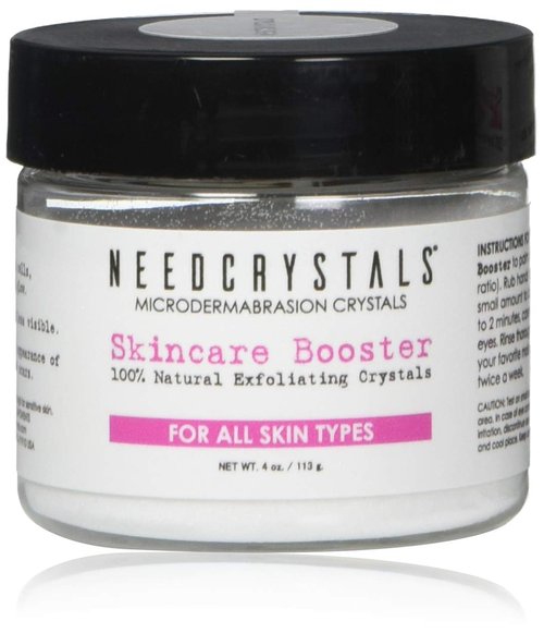 NeedCrystals Microdermabrasion Crystals - Natural Facial Scrub for Dull Skin | 4 oz Exfoliator for Scars & Wrinkles