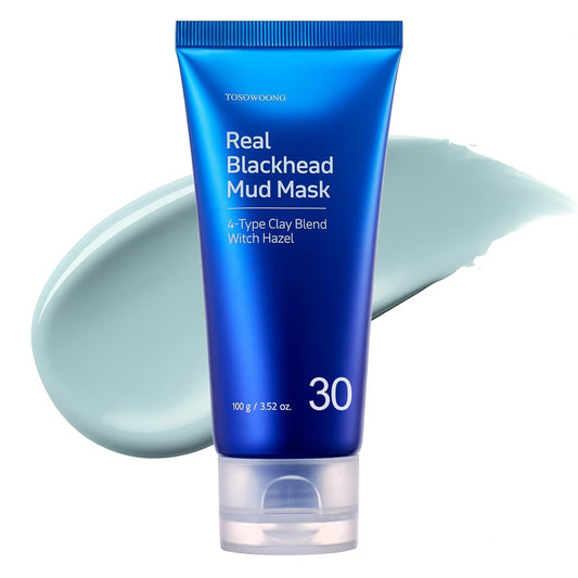 TOSOWOONG Real Blackhead Mud Mask - Pore-Purifying Clay for Deep Cleaning & Oil Control | 100 g / 3.52 oz.