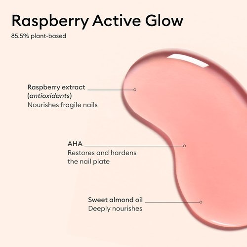 Manucurist Active Glow Raspberry Gift Set - Nail Polish, Cuticle Oil & Mini File Included | Perfect Nail Care Essentials