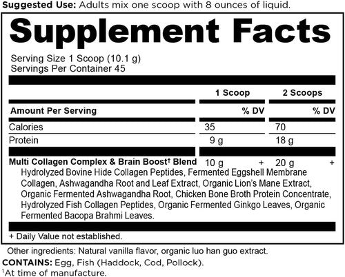 Ancient Nutrition Collagen Powder - Multi Collagen Protein for Skin & Nails | Joint Support, 45 Servings