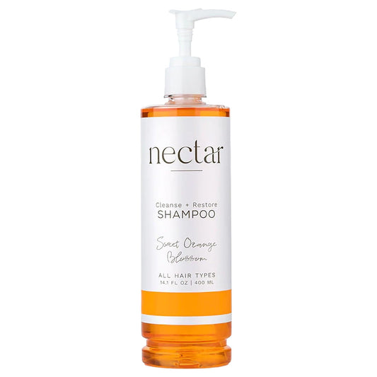 World Amenities Nectar Pump Bottle Hair Shampoo - Orange Blossom Balancing Formula with Vitamins & Minerals