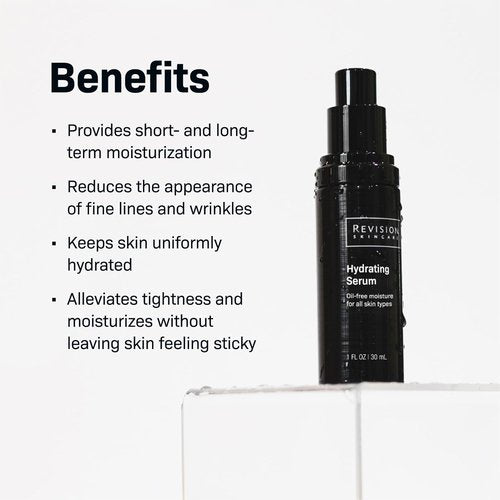 Revision Skincare Hydrating Serum - Moisturizing Anti-Aging Formula with Dual Hyaluronic Acid 1 oz