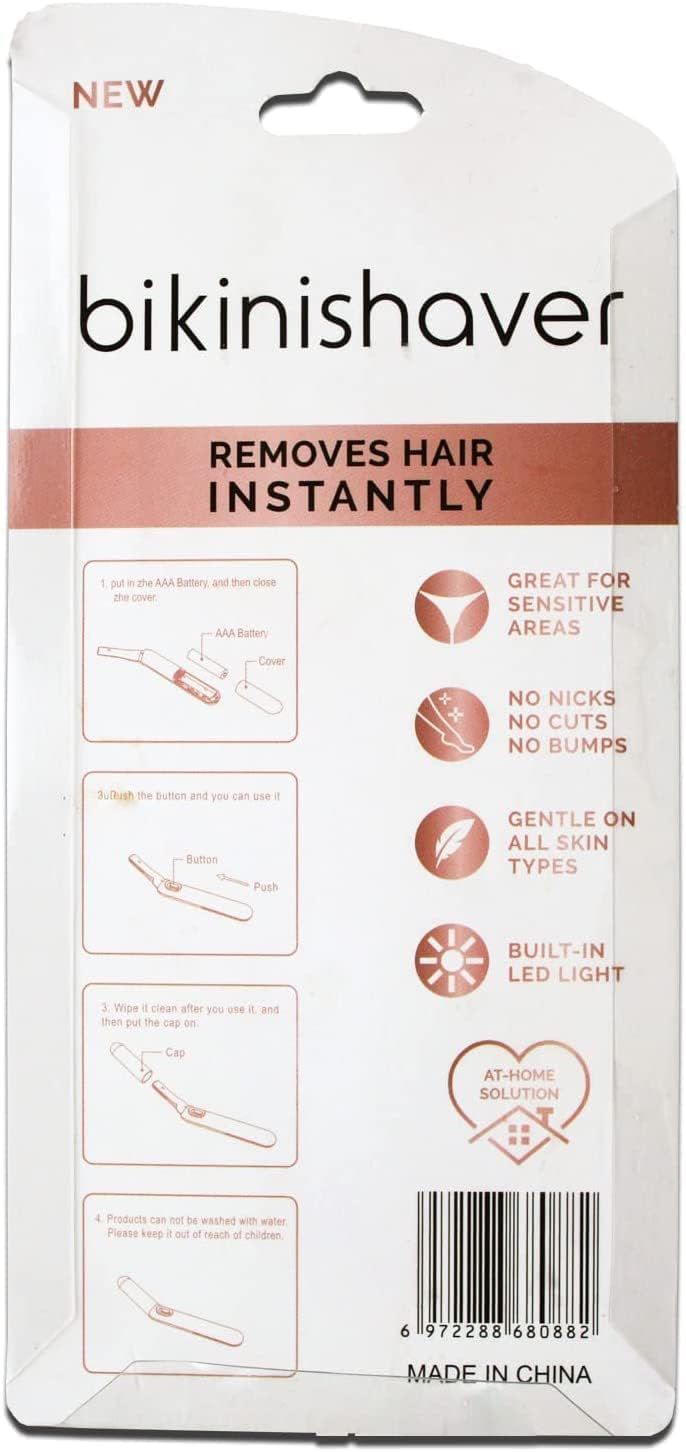 Skiennix Bikini Trimmer for Women - Personal Hair Removal Shaver for Sensitive Areas | Dry Use