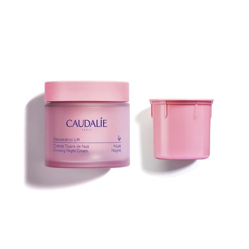Caudalie Resveratrol-Lift Night Cream | Firming Retinol Alternative Moisturizer - 50 mL + 50 mL Refill