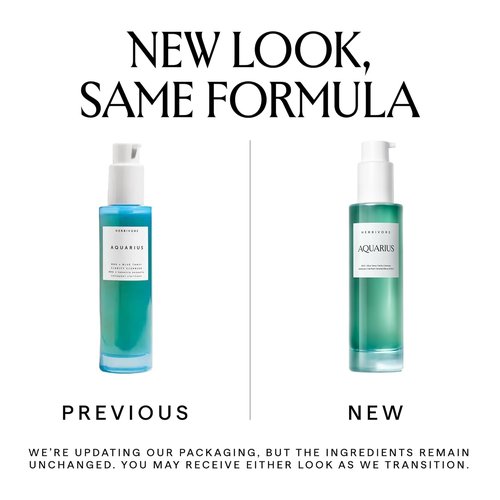 HERBIVORE Aquarius BHA Cleanser - Deep Cleansing & Gentle Exfoliation for Oily-Combination Skin | 3.3 oz, Vegan & Cruelty-Free