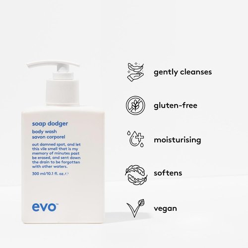 EVO Soap Dodger Body Wash - Paraben-Free, Cleansing & Moisturizing for All Skin Types | 10.1 fl oz