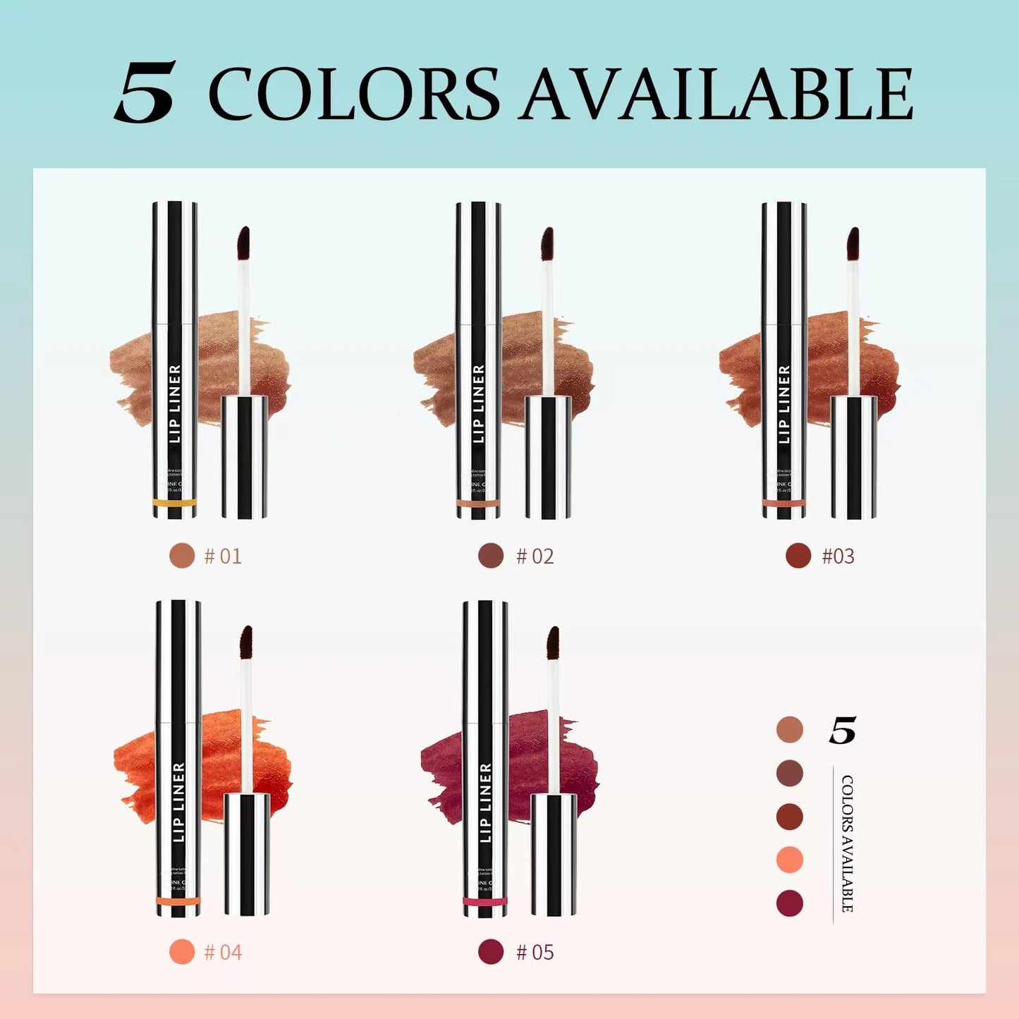 SELINE GIRL Peel Off Lip Liner Stain Velvet Tint – Long-Lasting, Moisturizing, Non-Sticky Matte Lip Lacquer, Highly Pigmented, Smudge-Proof Liquid Lipstick Makeup (light brown)