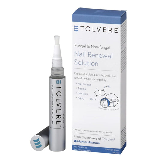 Tolvere Nail Renewal Solution - Revitalize Discolored, Brittle & Cracked Nails | Fast-Acting Treatment