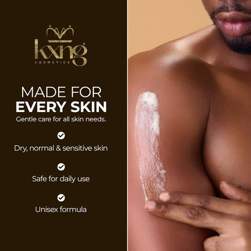 KXNG Cosmetics Shea Body Butter Cream - 4oz | Organic Deep Moisturizing Cream for All Skin Types