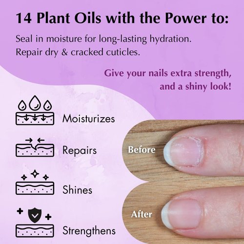Mona Brands All Natural Nail Oil Cuticle Pen - Restores & Protects Damaged Cuticles | Moisturizes & Strengthens | Lavender (2.5 mL)
