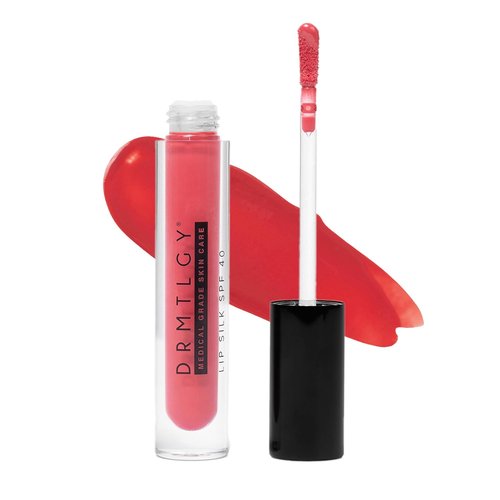 DRMTLGY Lip Silk SPF 40 - Tinted Balm & Gloss with Mineral Sunscreen | Hydrating, Plumping, Non-Sticky Formula