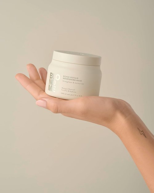 BlondMe Bond Repair Nourishing Mask - Intensive Treatment for Blonde & Grey Hair | Adds Moisture & Softness