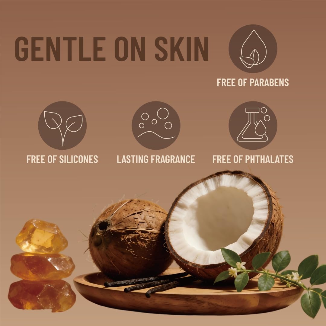 Skiennix Coconut Vanilla Body Spray - Paraben-Free & Phthalate-Free | Long-Lasting Fresh Scent | 3.38 Fl Oz (100ml)