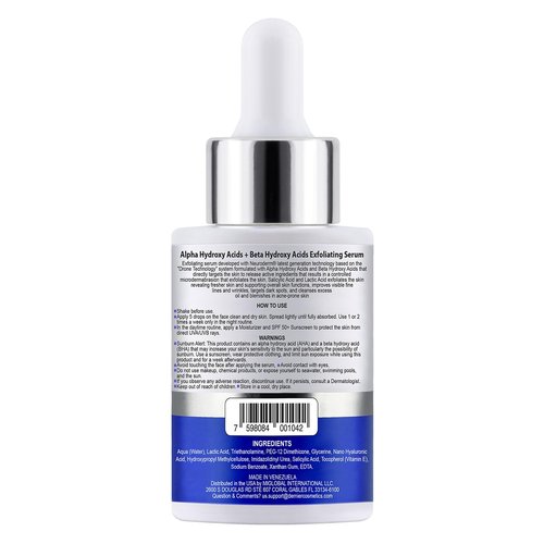 Dernier Exfoliating Serum - AHA + BHA 0.5% for Hyperpigmentation & Pore Minimizing | 1 fl oz