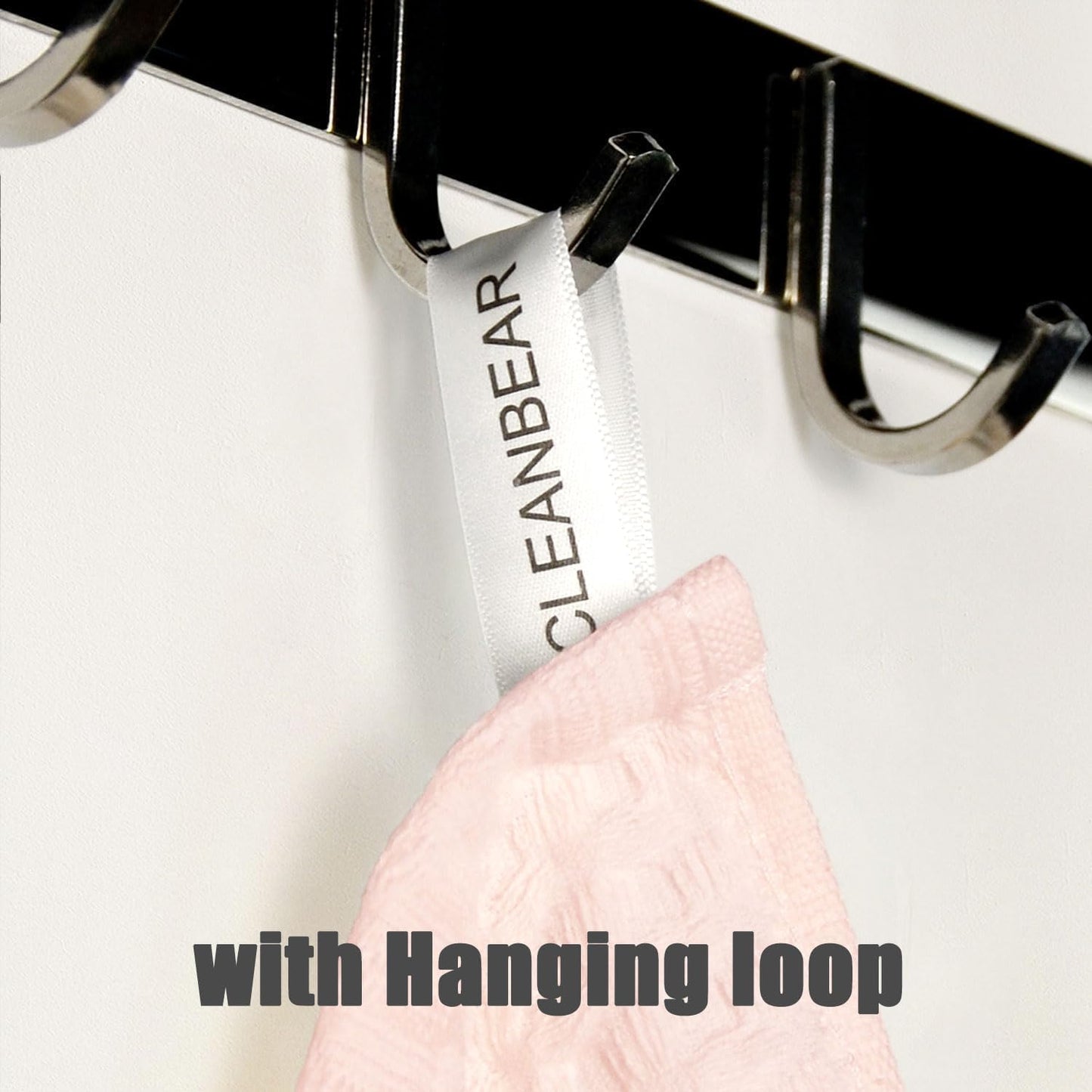 Cleanbear Wash Cloths for Showering, 12 Pack Piggy Pink Washcloths, 13 x 13 inches, Absorbent, Quick-Drying Face Towels for Bathroom Decor