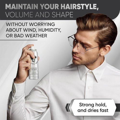 Avenue Man Super Hold Hairspray - Travel Size Hair Spray for Long-Lasting Control | 1.76 oz