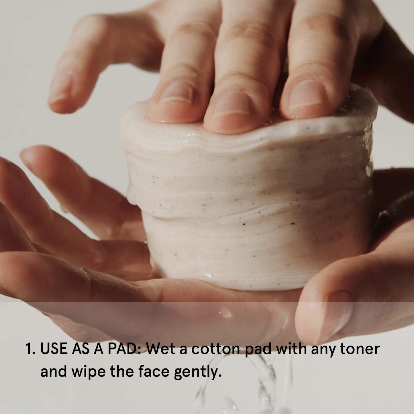 ONE THING Unbleached Cotton Pads | DIY Dry Toner Pads, Large Size Exfoliating Soft Lightweight Face Rounds | Daily Travel Size Refill No Lint Double Sided | Korean Skin Care (120 Refill Pads)