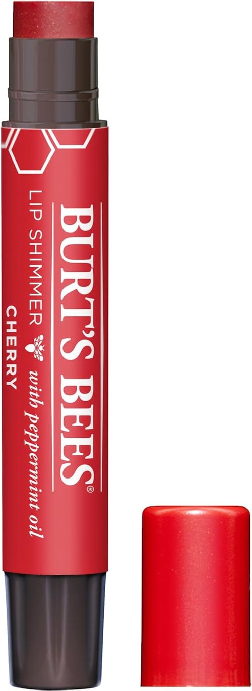 Burt's Bees Lip Shimmer - 100% Natural Moisturizing Cherry Flavor | 1 Tube