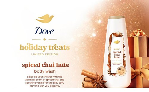 Dove Spiced Chai Latte Body Wash - Deep Nourishment Holiday Treat | Limited Edition, 20 fl oz