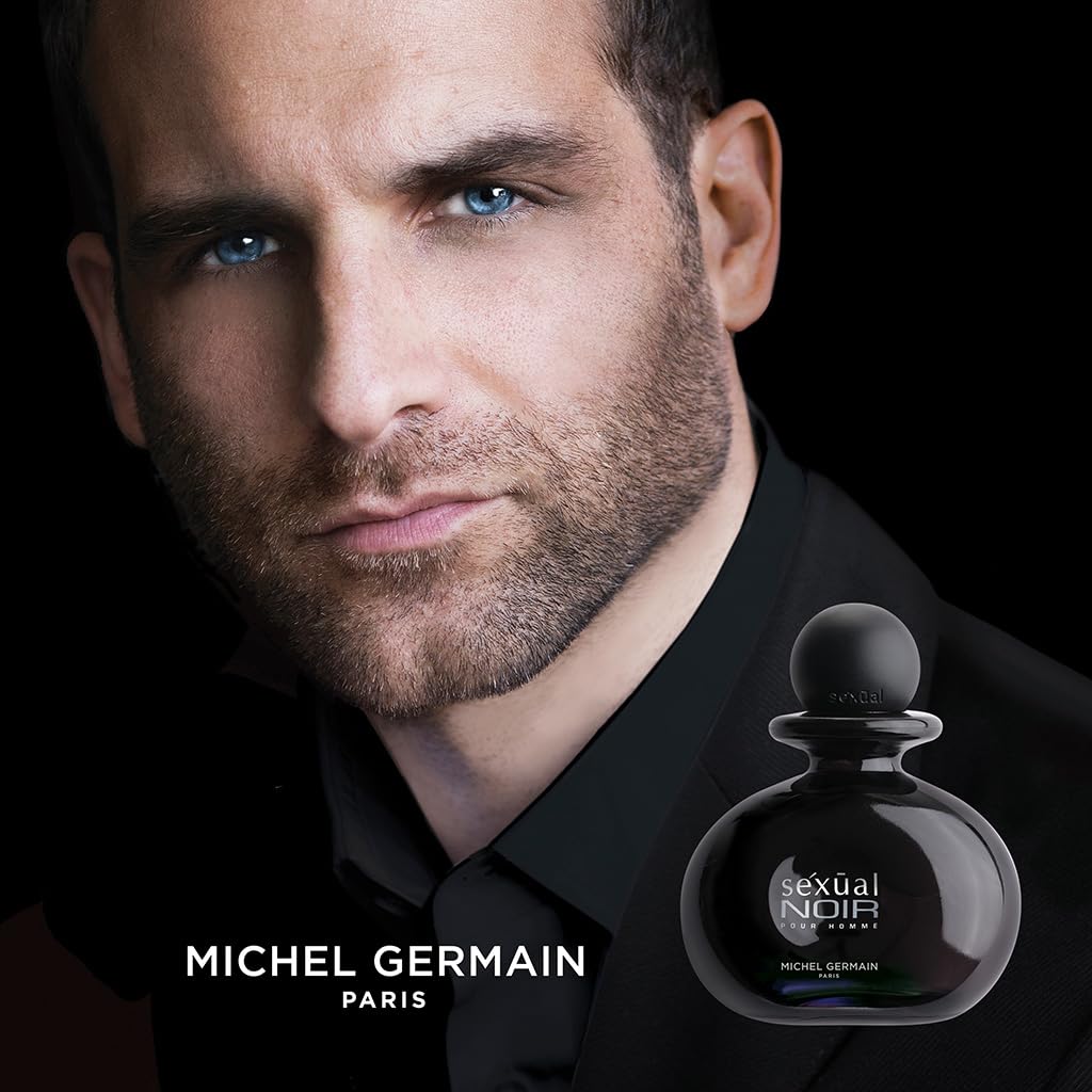 Sexual Noir Pour Homme Eau de Toilette Spray - Invigorating Bergamot & Grapefruit Notes | 3.4 oz