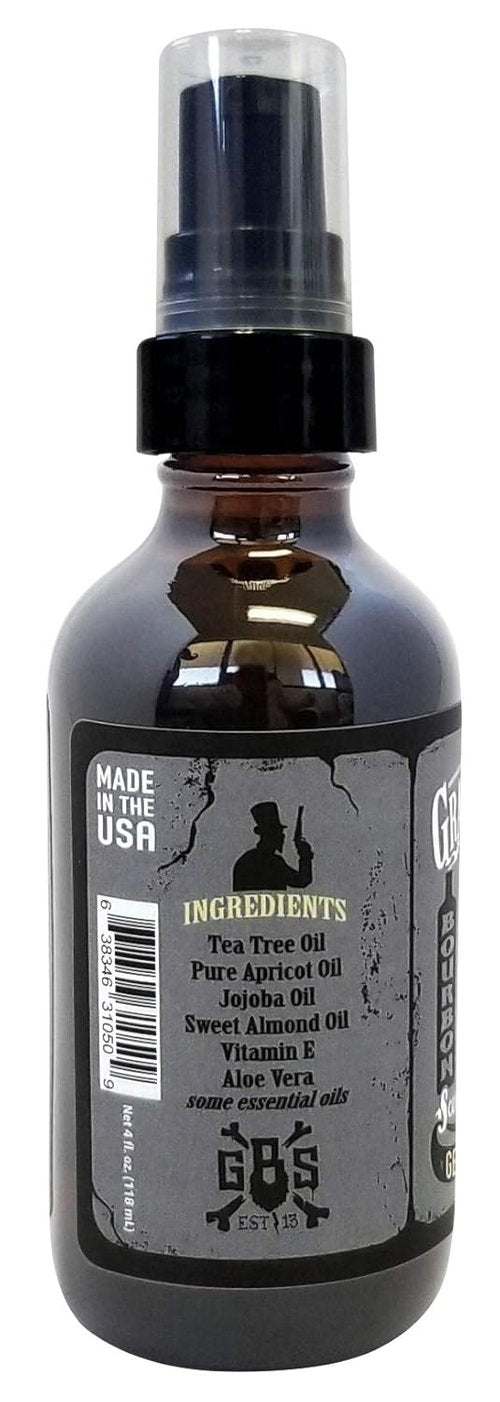 Grave Before Shave Beard Oil - Gentlemen's Blend with Bourbon & Sandalwood Scent | 4 oz Big Bottle