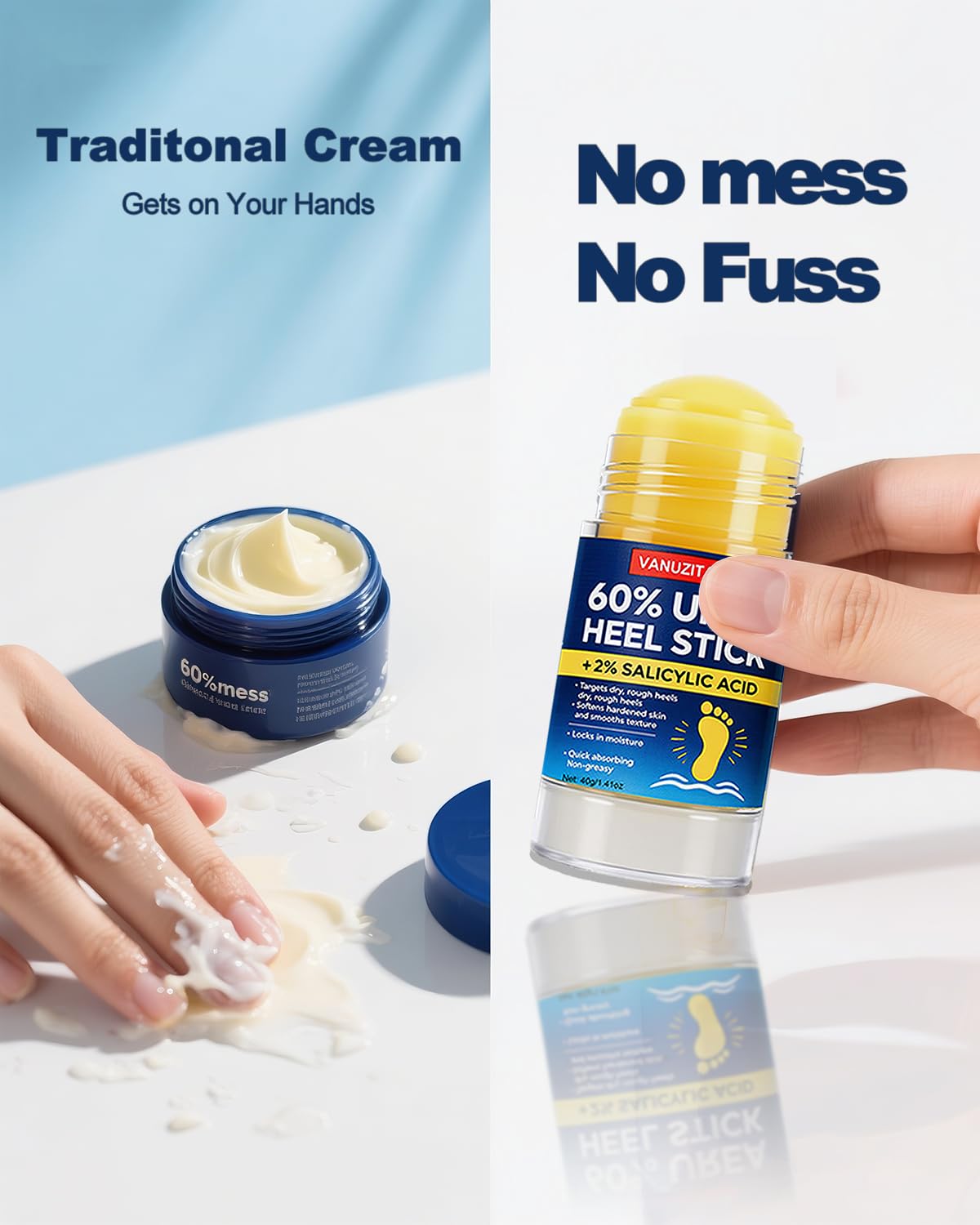 Urea Cream 60% by [Brand Name] - Maximum Strength Foot & Hand Cream with 2% Salicylic Acid | 1.41oz