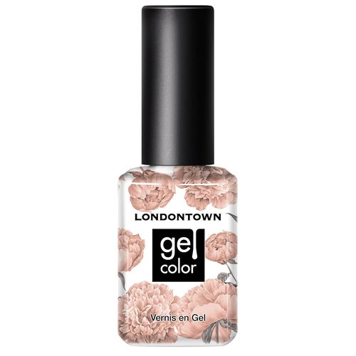 LONDONTOWN UV/LED Gel Nail Polish - Long-Lasting, Chip-Resistant High Shine - Glossy Shimmery Natural Beige Brown, 12ml