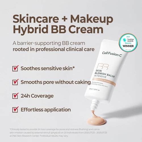 Cell Fusion C Blemish Balm No.23 - Lightweight BB Cream for Sensitive Skin, Tinted Moisturizer, 1.01 fl. oz.