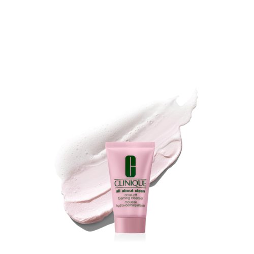 Clinique Rinse-Off Foaming Face Wash - Hydrating Cleanser With Hyaluronic Acid & Glycerin For Oily Skin