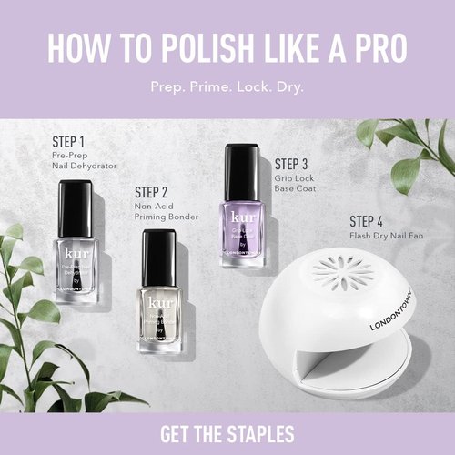 LONDONTOWN Non-Acid Primer Bonder - Long-Lasting, Chip-Resistant Manicure Prep | 0.40 Fl Oz