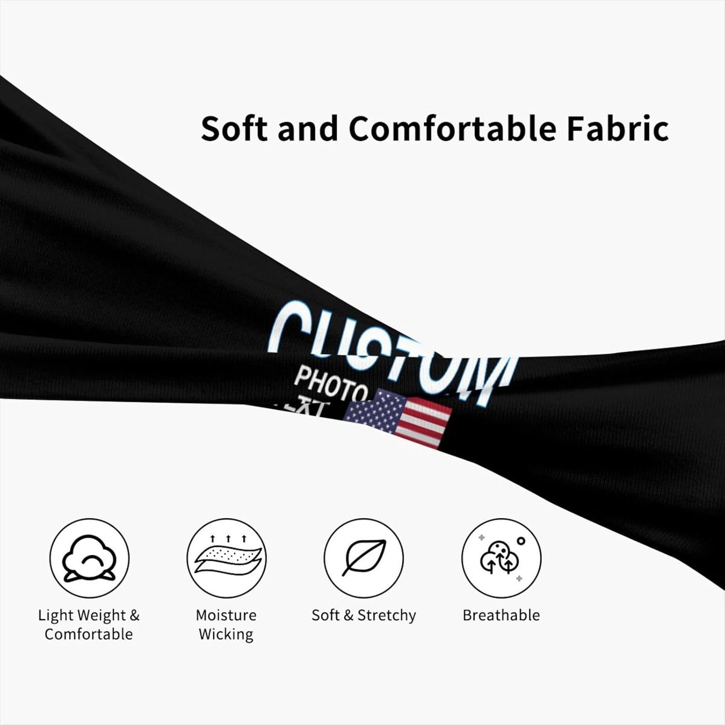 Skiennix Custom Sports Headband - Personalized Moisture-Wicking Sweatband | Unisex, Breathable Design