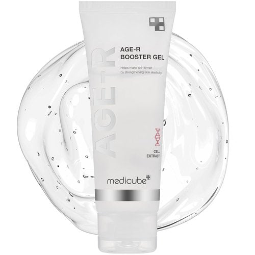 Medicube Age-R Booster Gel Serum - Nourishing Facial Serum with Plant Stem Cells & Hyaluronic Acid | Hypoallergenic Korean Skin Care