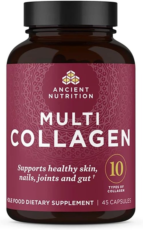 Ancient Nutrition Collagen Pills - Hydrolyzed Multi Collagen Supplement for Skin, Nails & Joints | 45 Count