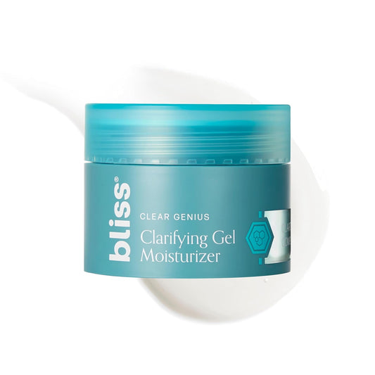 Bliss Clear Genius Clarifying Gel Moisturizer - Salicylic Acid & Niacinamide for Blemish-Prone Skin | 1.7 fl oz