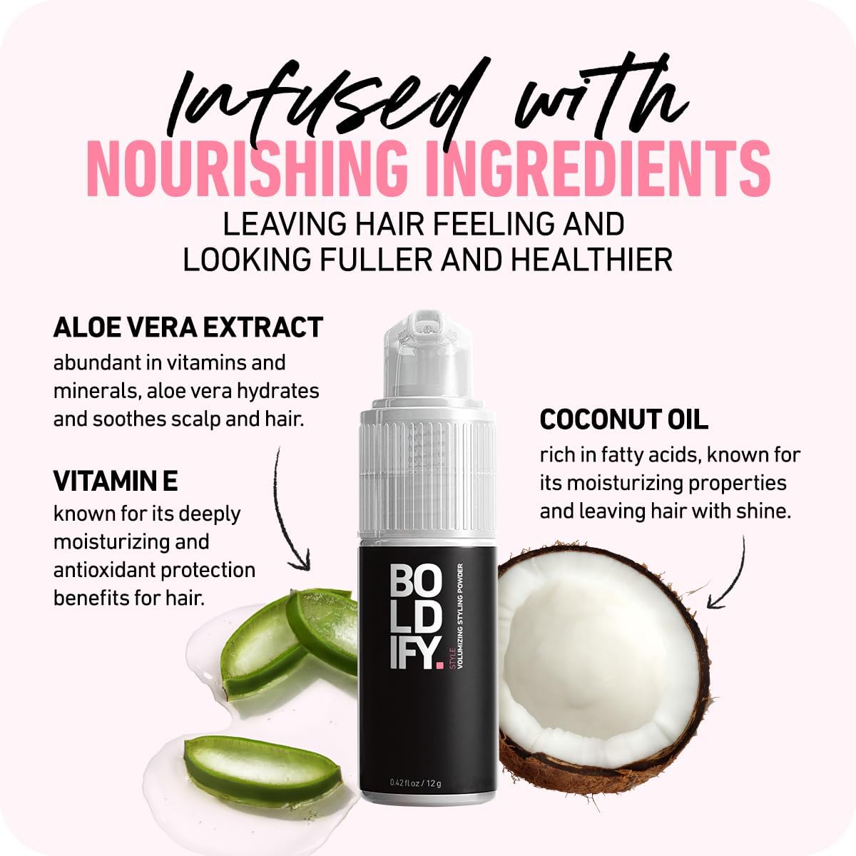 BOLDIFY Hair Texture Powder - Volumizing Styling Solution for Thinning Hair - Travel Size