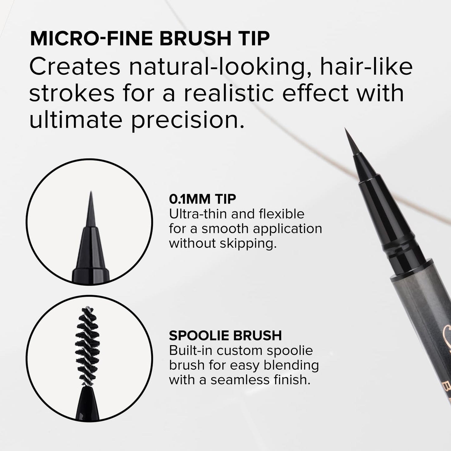 Anastasia Beverly Hills - Microstroke Brow Pen for Precise, Natural-Looking Brows | Waterproof Formula