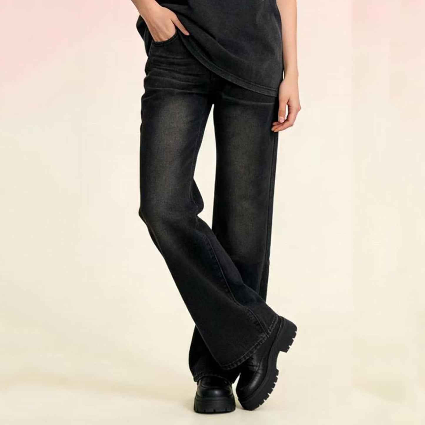 Skiennix Wide Leg Jeans - High Waisted Vintage Denim Pants for Women | Casual & Trendy Summer Fit