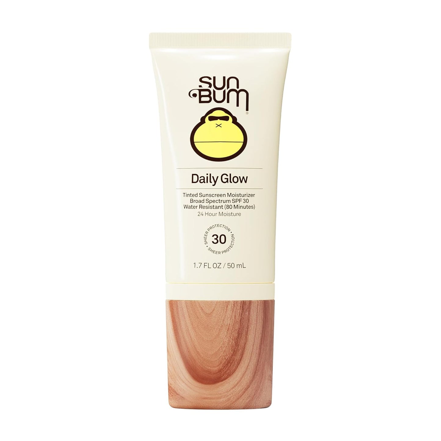 Sun Bum Daily SPF 30 Glow Sunscreen Face Lotion - Tinted Moisturizing Formula for Dewy Finish - Travel Size 1.7 oz