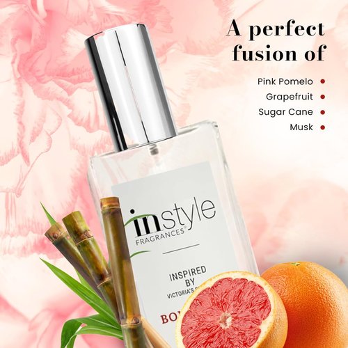 Instyle Fragrances | Women's Eau de Toilette Inspired by Victoria's Secret Bombshell - Clean & Vegan, 3.4 Fl Oz