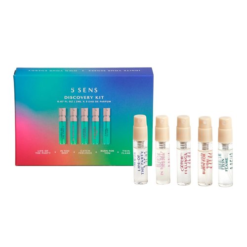 5 SENS Discovery Kit - Eau de Parfum Travel Spray Set | Clean, Long-Lasting Vegan Fragrances - 2 mL Each
