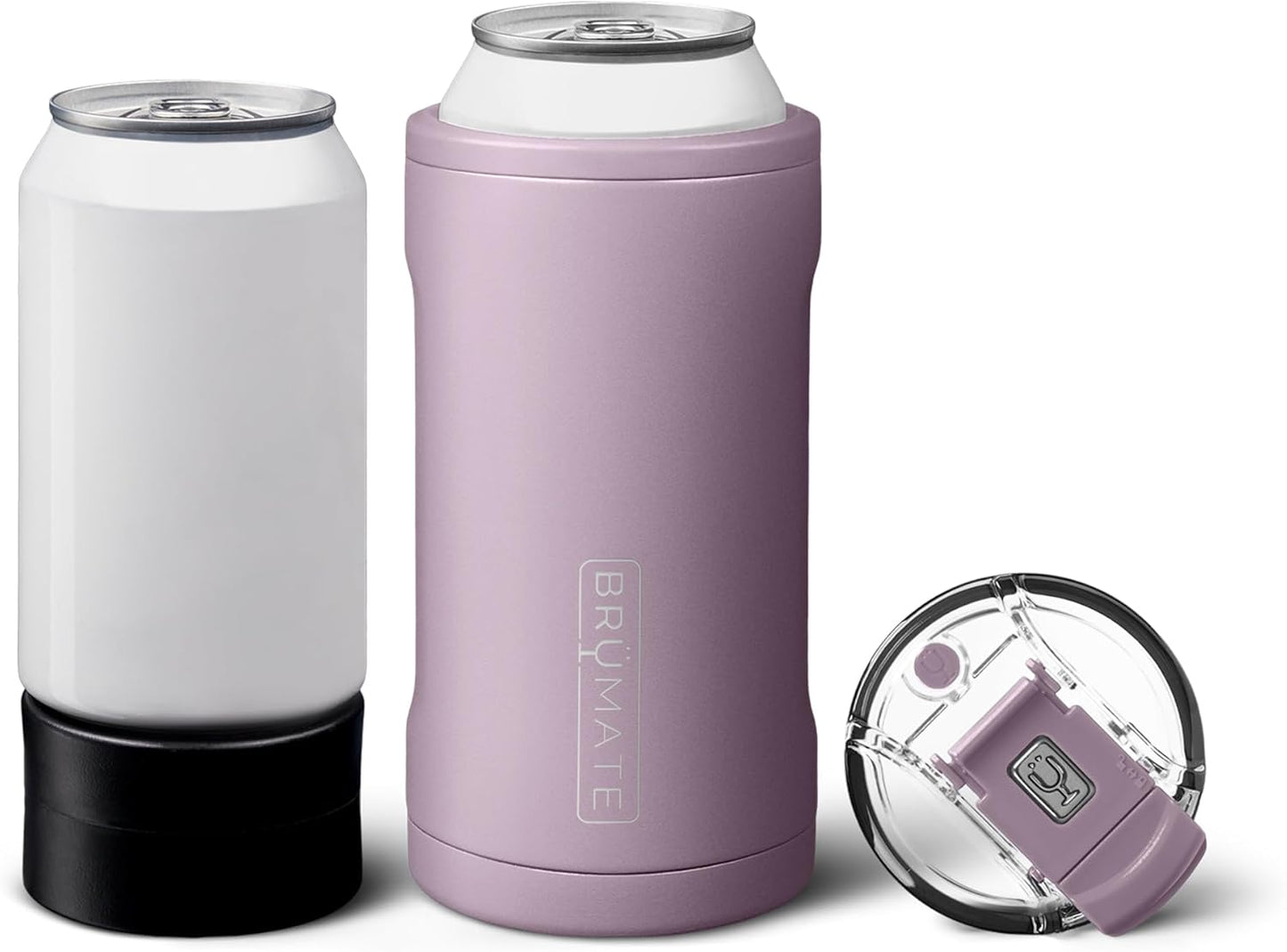 BrüMate Hopsulator Trio - 3-in-1 Insulated Can Cooler & Tumbler | 100% Leak Proof for Beer, Soda, Energy Drinks